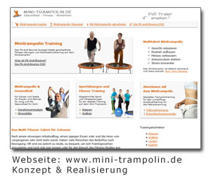 Mini-Trampolin Webseite