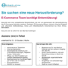 Stellenanzeige E-Commerce